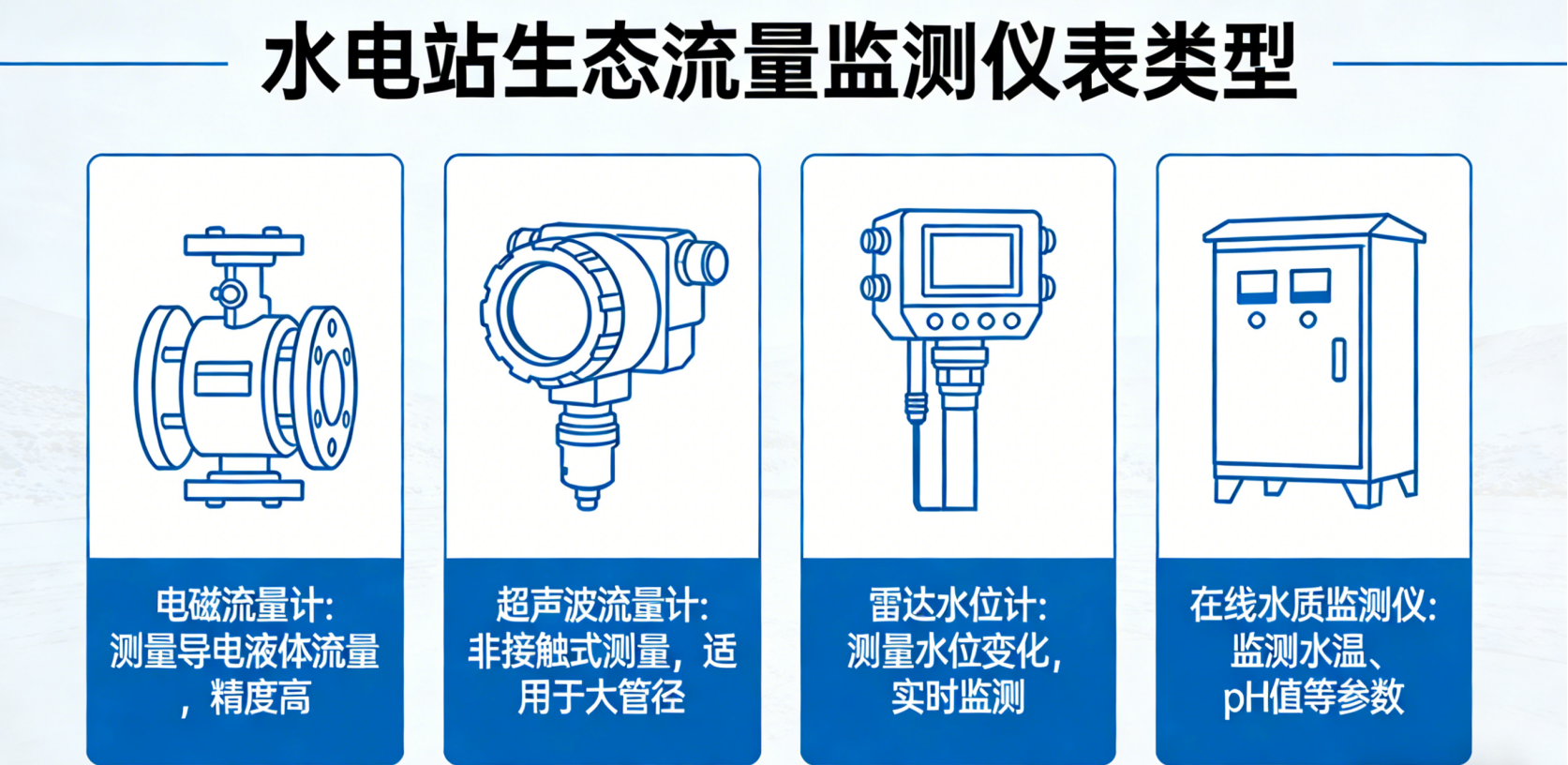生态流量监测：水电站水量监测仪表有哪些？青天特克专业方案